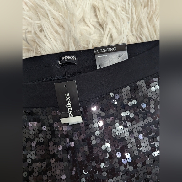 Express high rise Sequined leggings - Picture 2 of 4